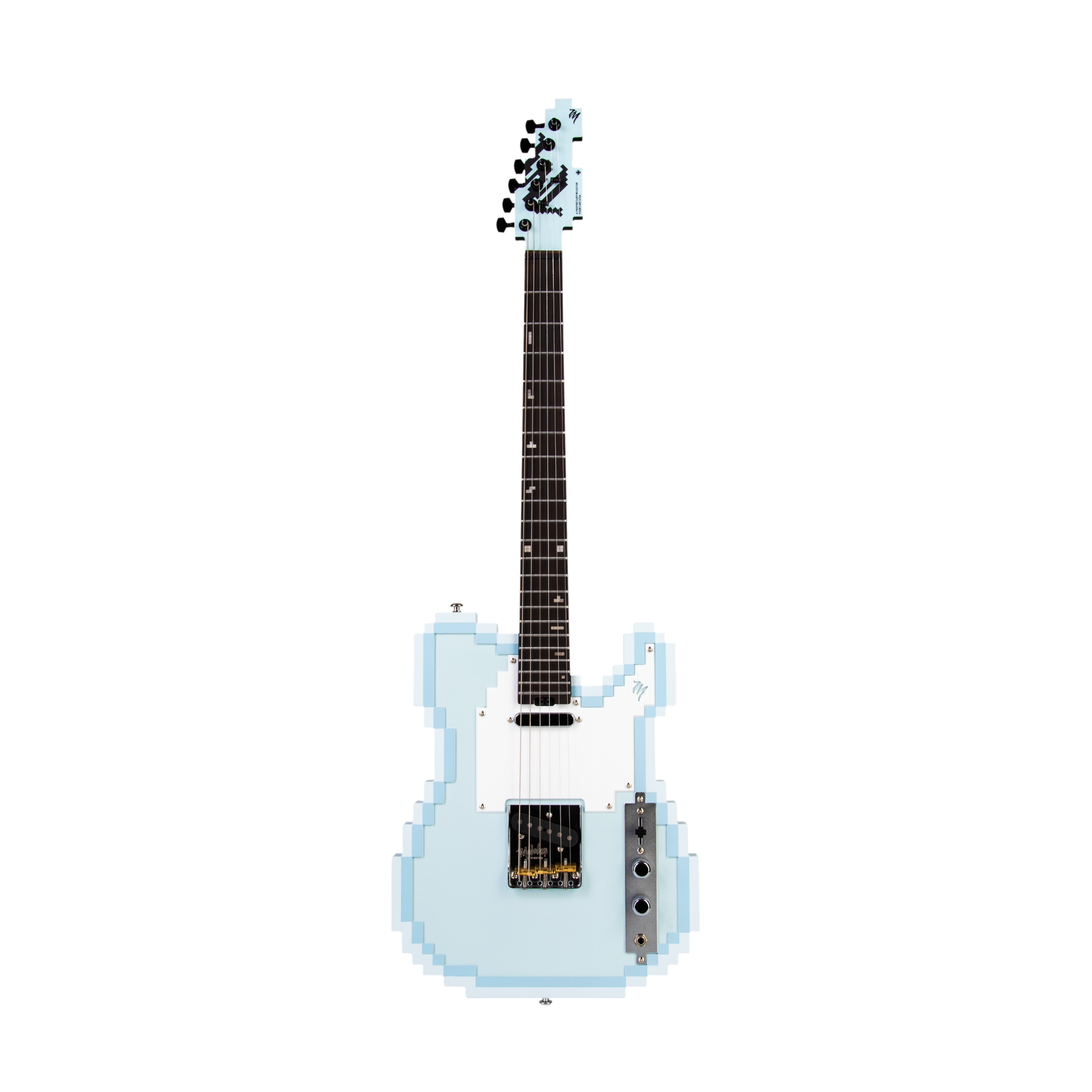 Mojolnir Stage-T Mist Blue pixel electric guitar